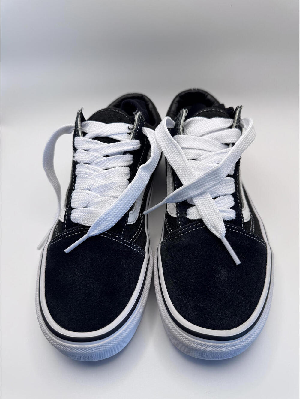 Vans Old Skool Black and White Low Top Sneakers - Picture 5 of 6